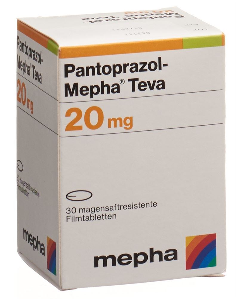 Pantoprazol-Mepha Teva 20 mg, magensaftresistente Filmtabletten