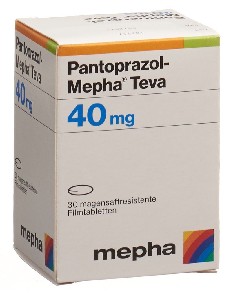 PANTOPRAZOL Mepha Teva cpr pell 40 mg bte 30 pce