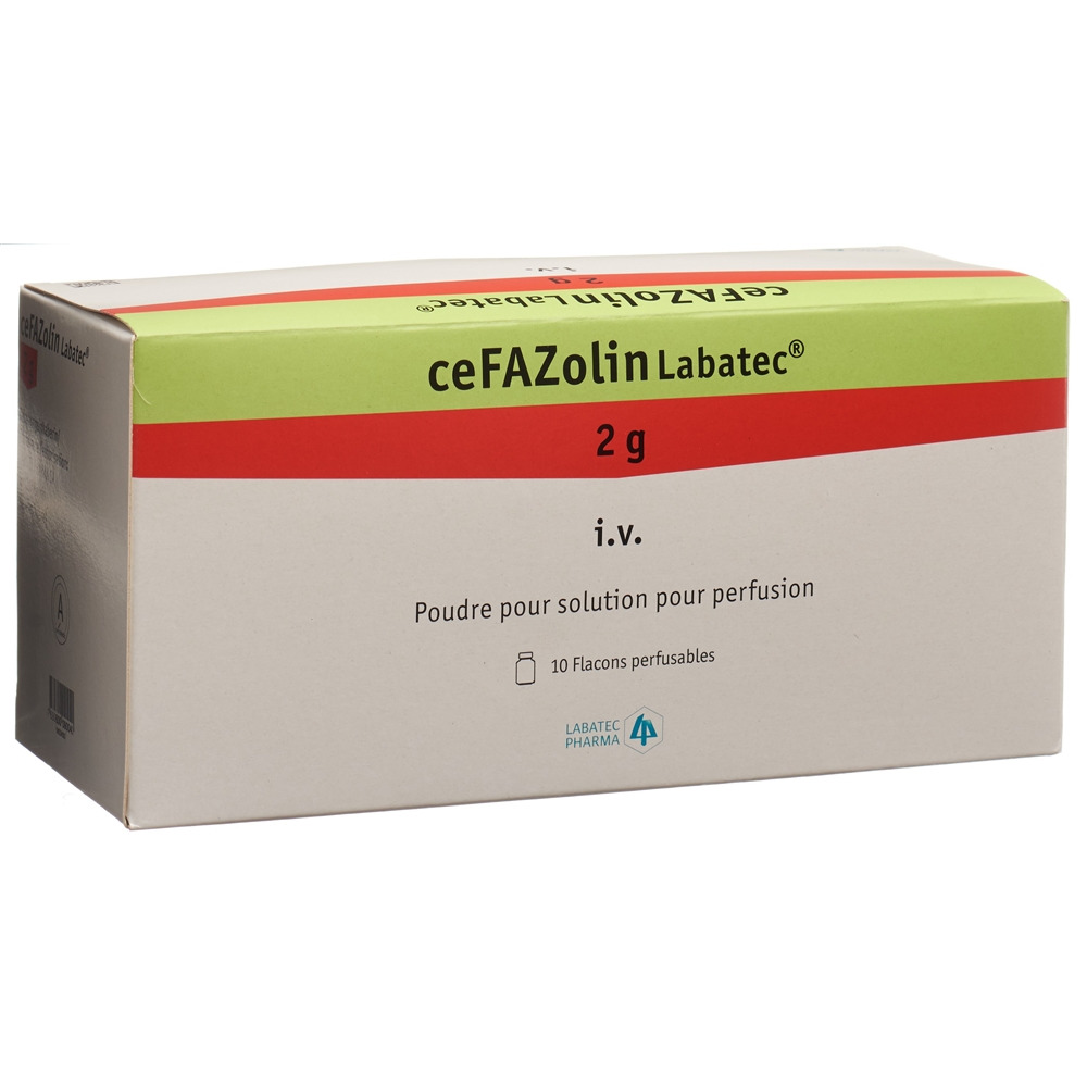 CEFAZOLINE Labatec subst sèche 2 g flac 10 pce