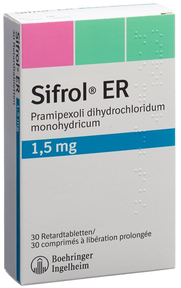 SIFROL ER cpr ret 1.5 mg 30 pce