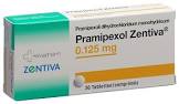 Pramipexol Zentiva 0.125 mg, Tabletten