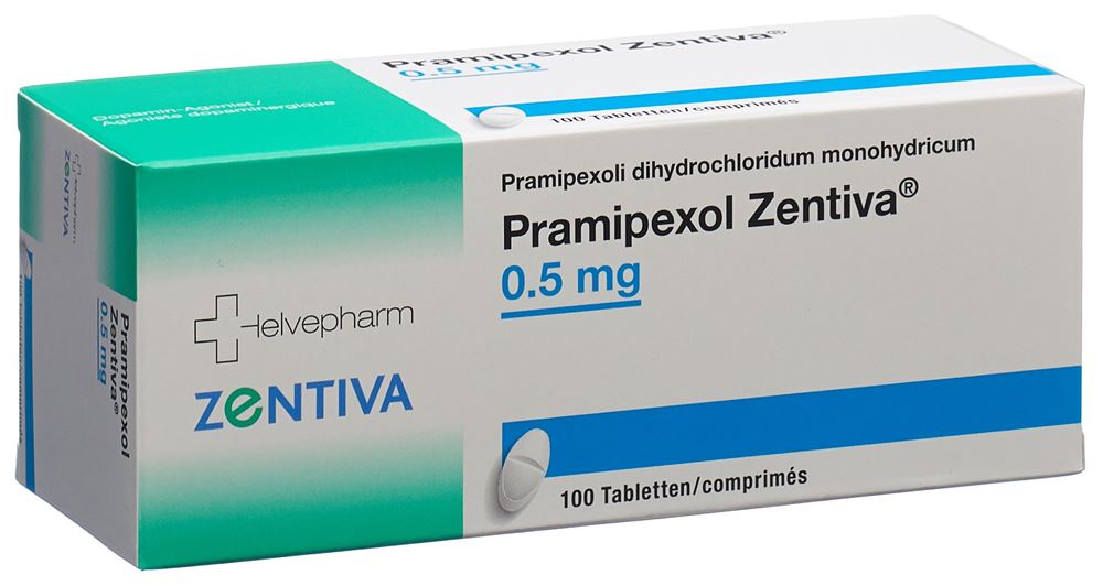 Pramipexol Zentiva 0.5 mg, Tabletten