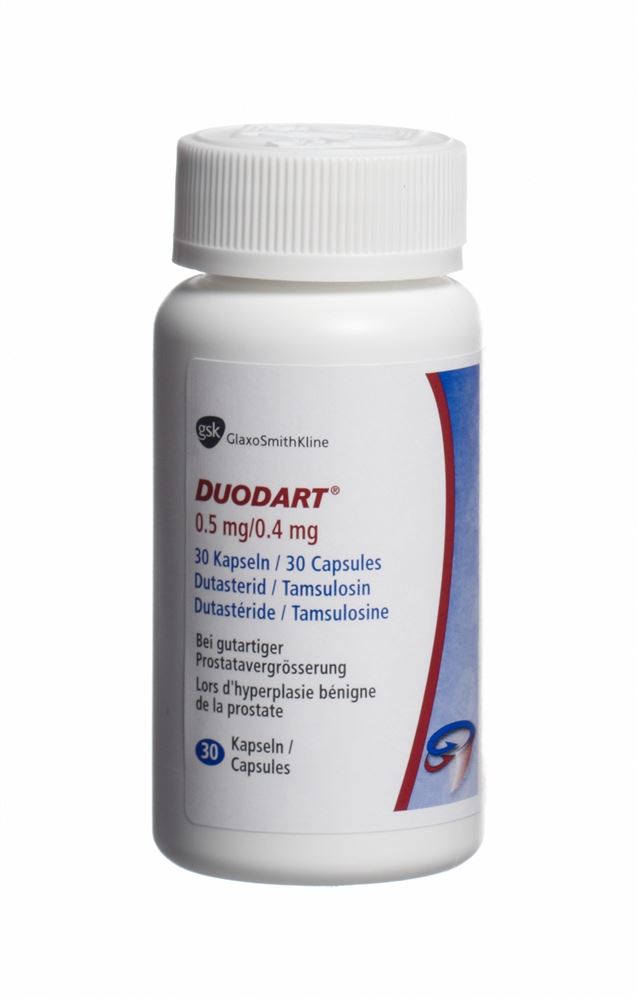 DUODART caps 0.5mg/0.4mg bte 7 pce