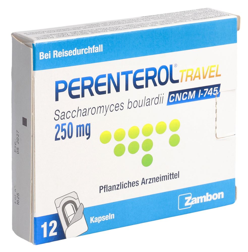 PERENTEROL travel caps 250 mg 12 pce