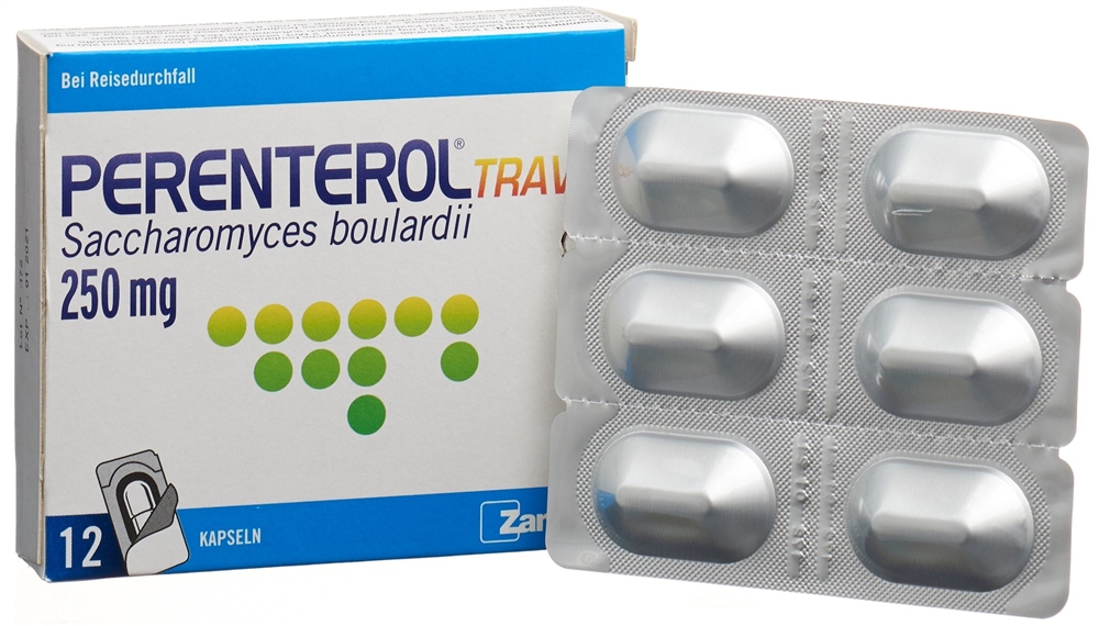 PERENTEROL travel caps 250 mg 12 pce