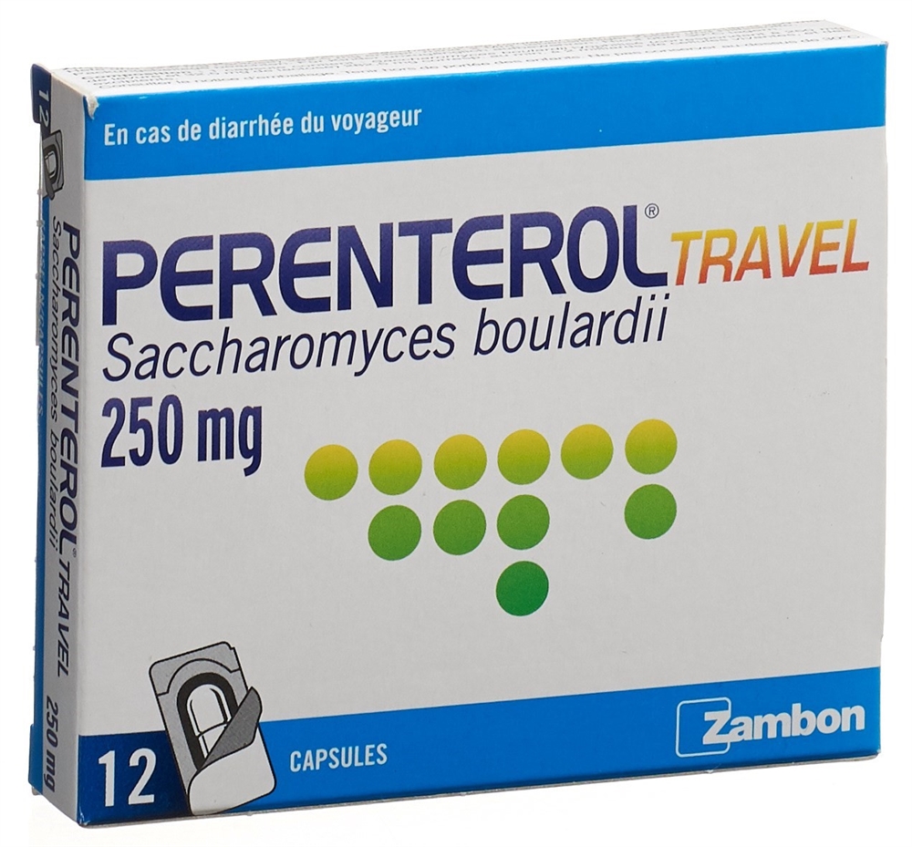 PERENTEROL travel caps 250 mg 12 pce