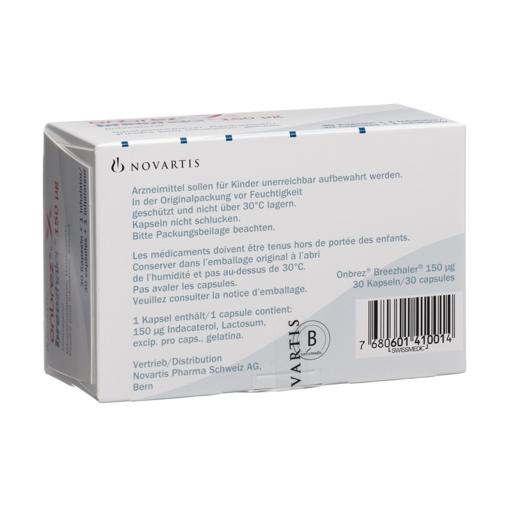 ONBREZ BREEZHALER 0.15 mg 30 pce