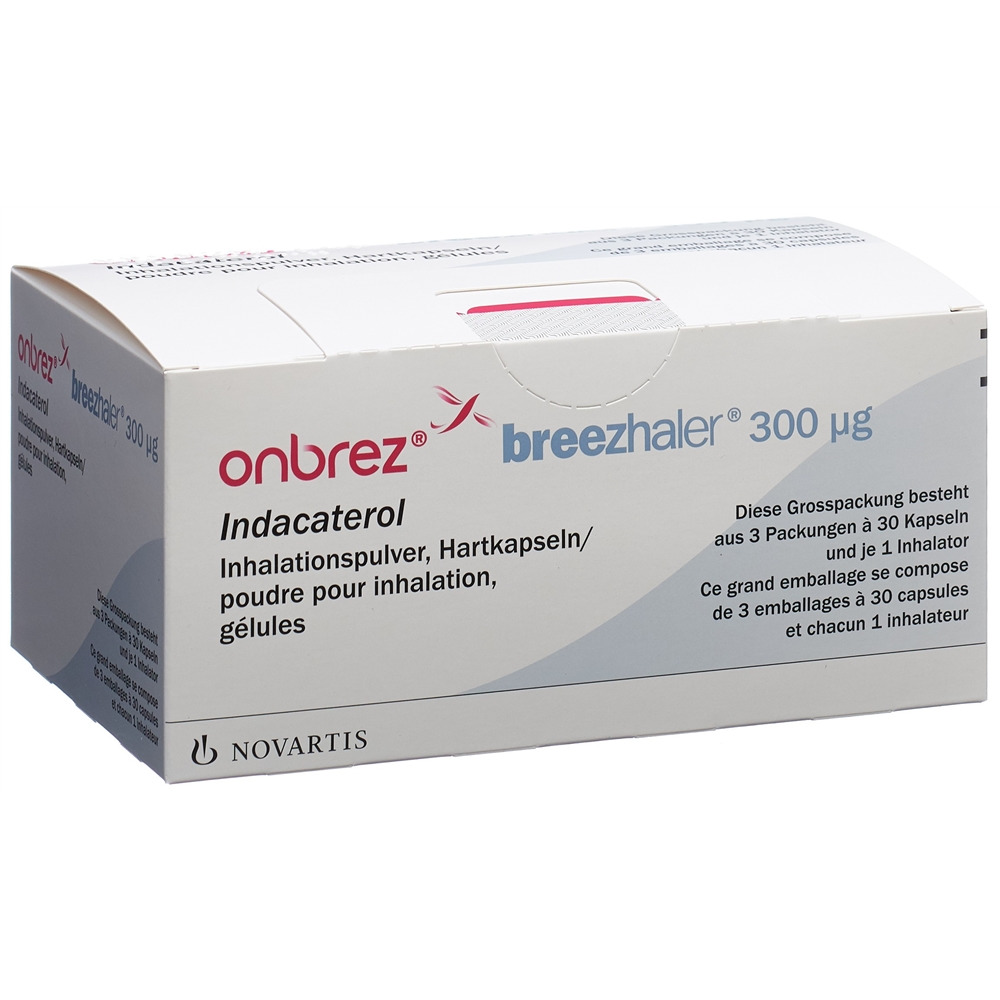 Onbrez Breezhaler 300 mcg, Pulver Hartkapseln zur Inhalation (mit Inhalator)