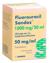 FLUOROURACILE Sandoz 1000 mg/20ml flac 20 ml
