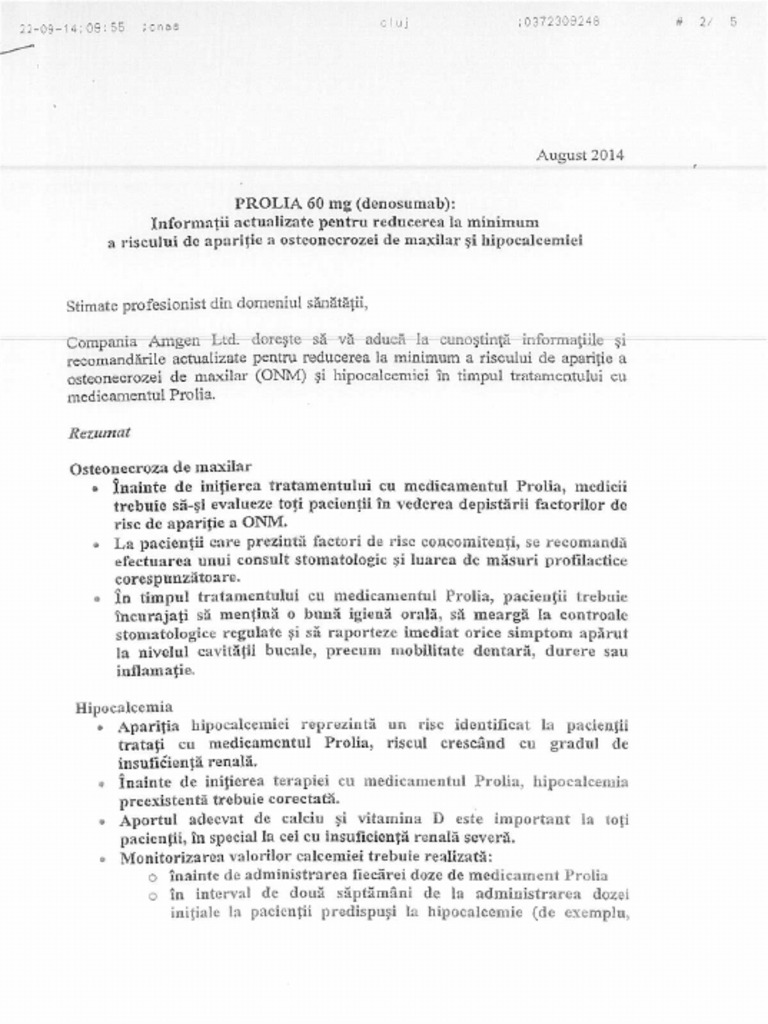 Prolia, Injektionslösung in Fertigspritze mit Nadelschutz