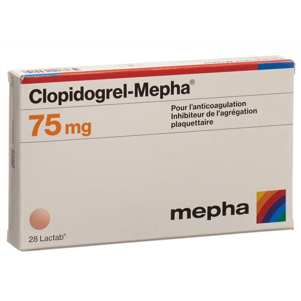 CLOPIDOGREL Mepha Lactab 75 mg 28 pce