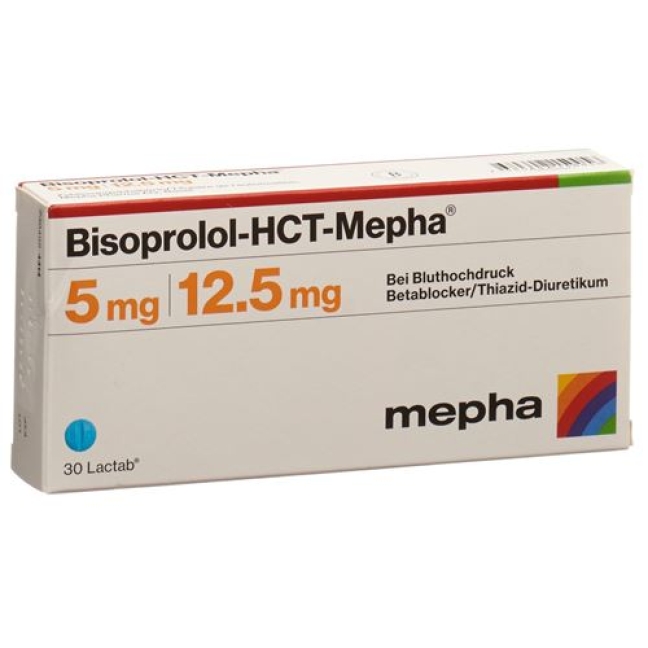 Bisoprolol-HCT-Mepha 5/12.5 mg, Lactab