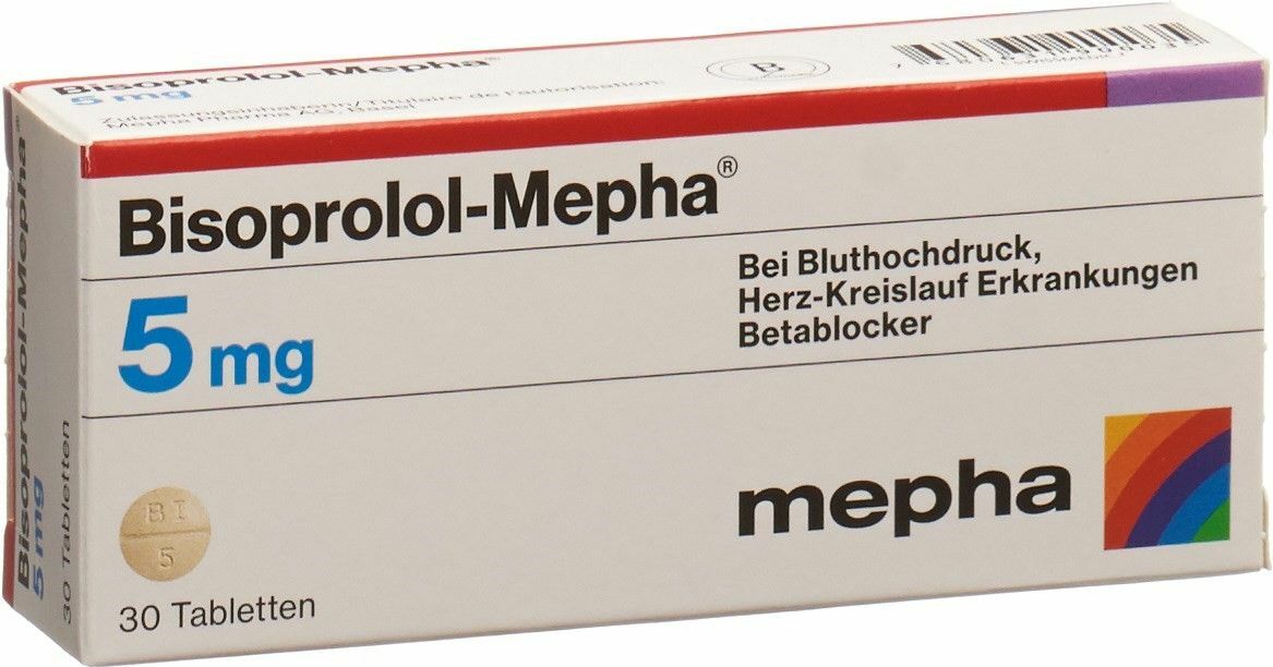 Bisoprolol-HCT-Mepha 5/12.5 mg, Lactab