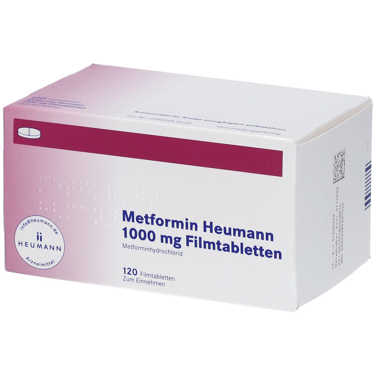 Helveformin 1000 mg, Filmtabletten