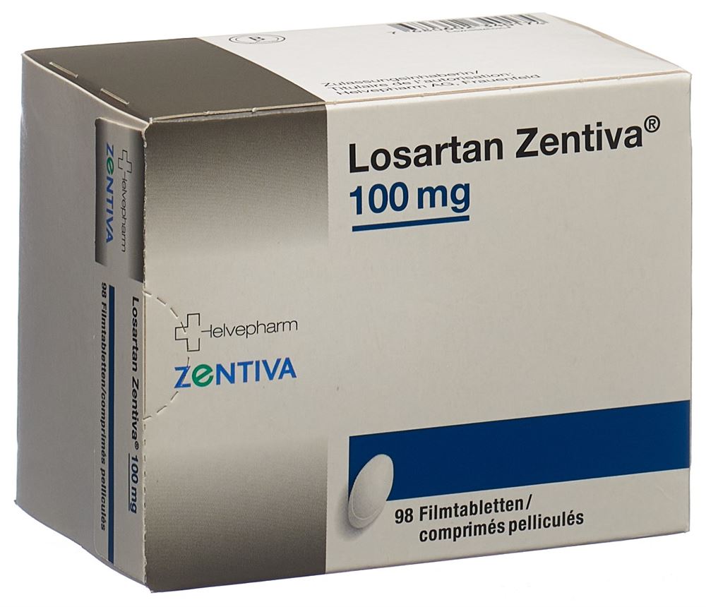 LOSARTAN Zentiva cpr pell 100 mg 98 pce