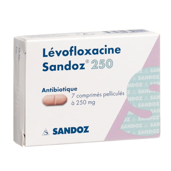 LEVOFLOXACIN Mepha Teva cpr pell 250 mg 7 pce