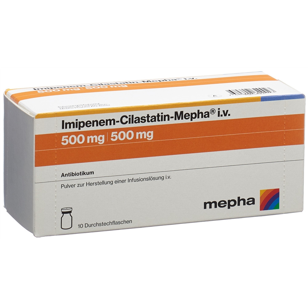 Imipenem-Cilastatin-Mepha i.v., Pulver für ein Konzentrat zur Herstellung einer Infusionslösung