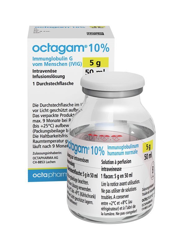 Octagam 10 %, Lösung zur intravenösen Anwendung