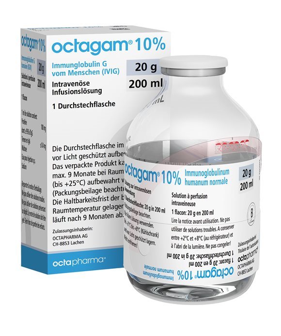Octagam 10 %, Lösung zur intravenösen Anwendung