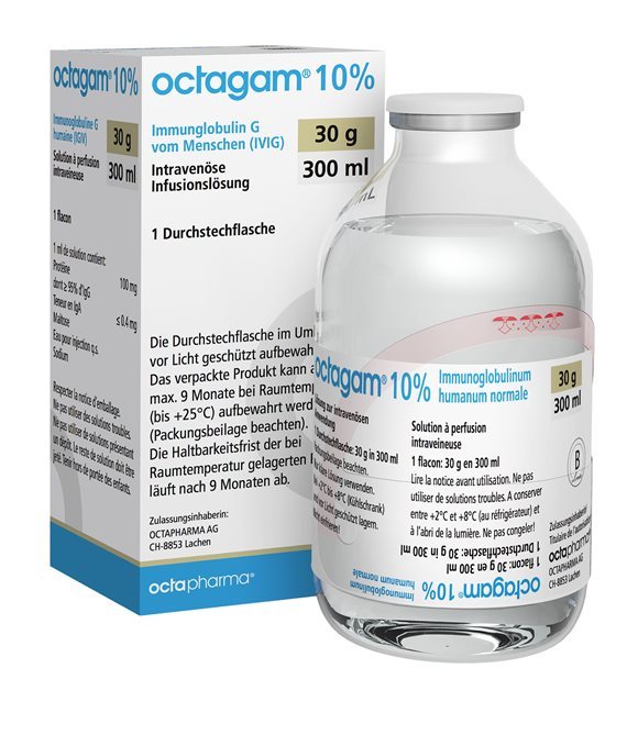 Octagam 10 %, Lösung zur intravenösen Anwendung