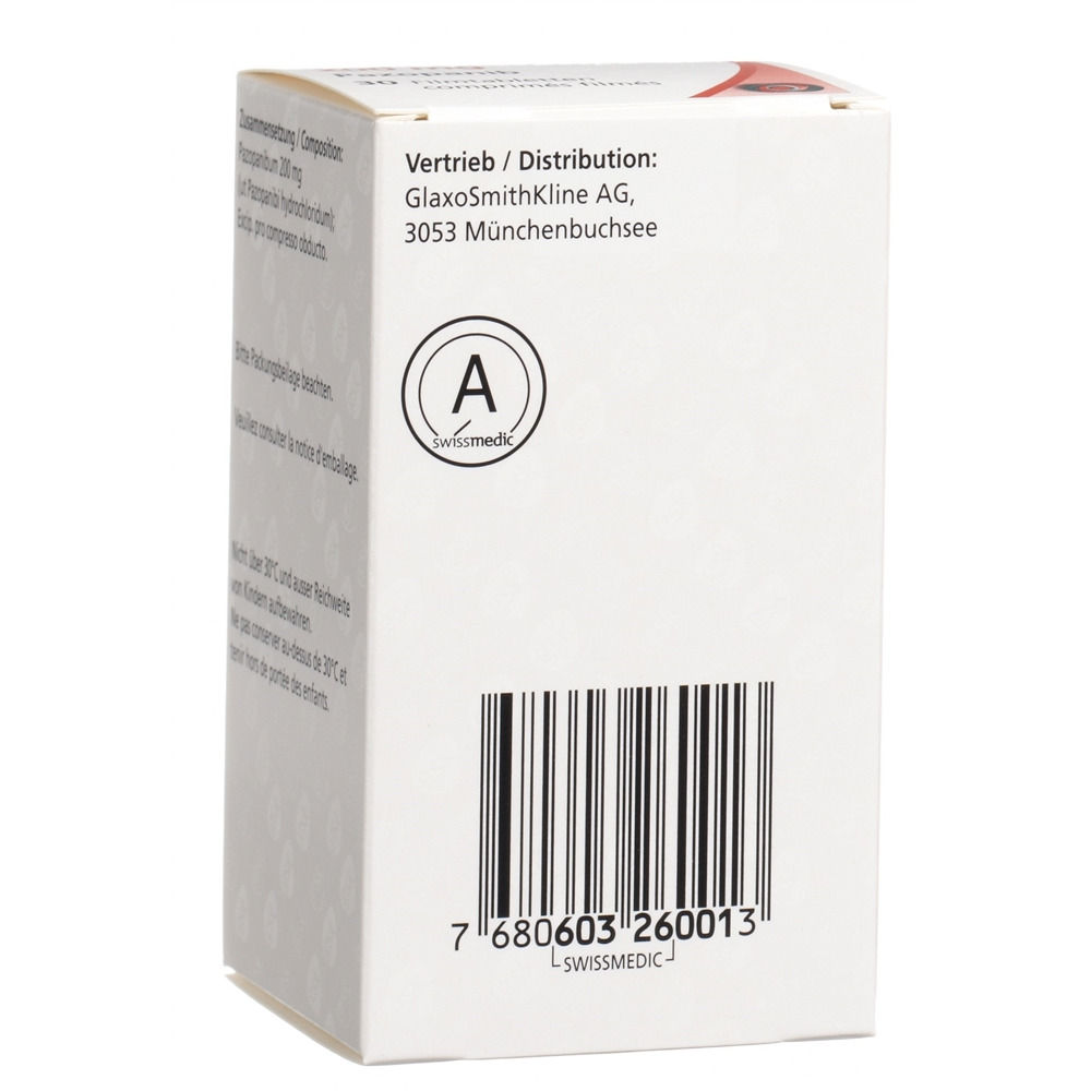 Votrient 200 mg, Filmtabletten