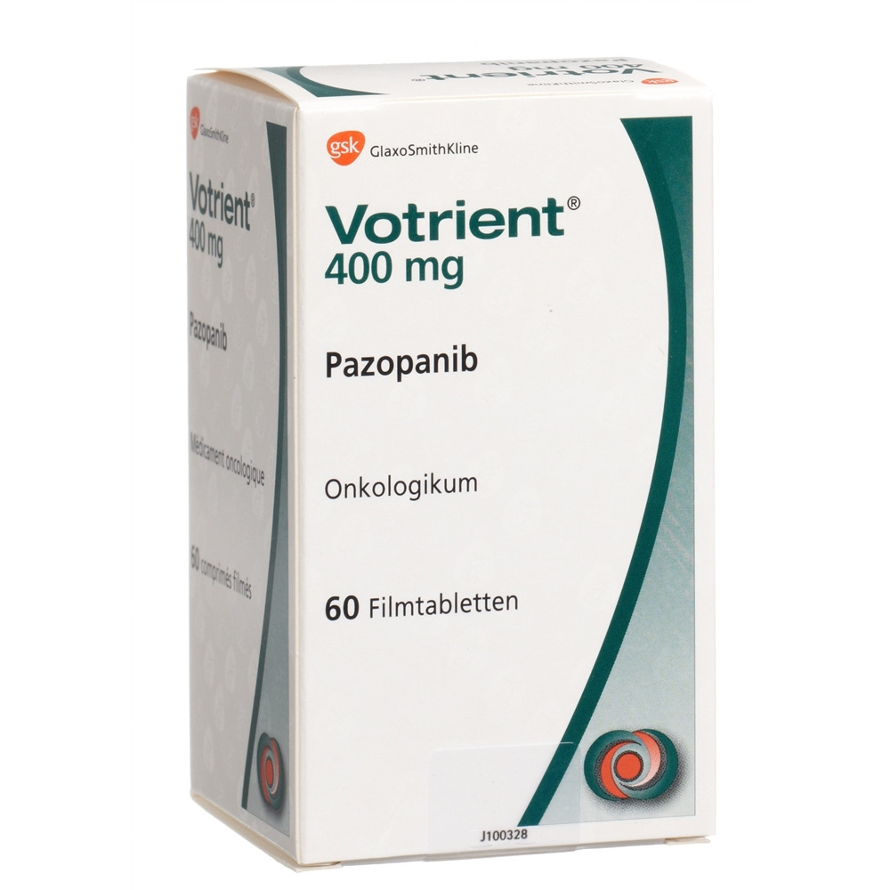 VOTRIENT cpr pell 400 mg bte 60 pce