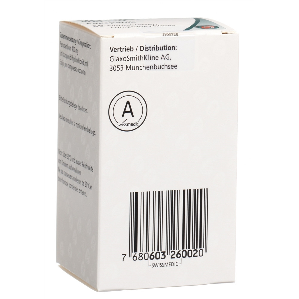 VOTRIENT cpr pell 400 mg bte 60 pce