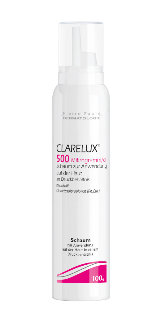Clarelux, Schaum zur Anwendung auf der Haut