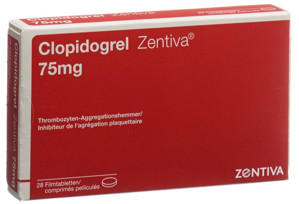 Clopidogrel Zentiva 75 mg, Filmtabletten