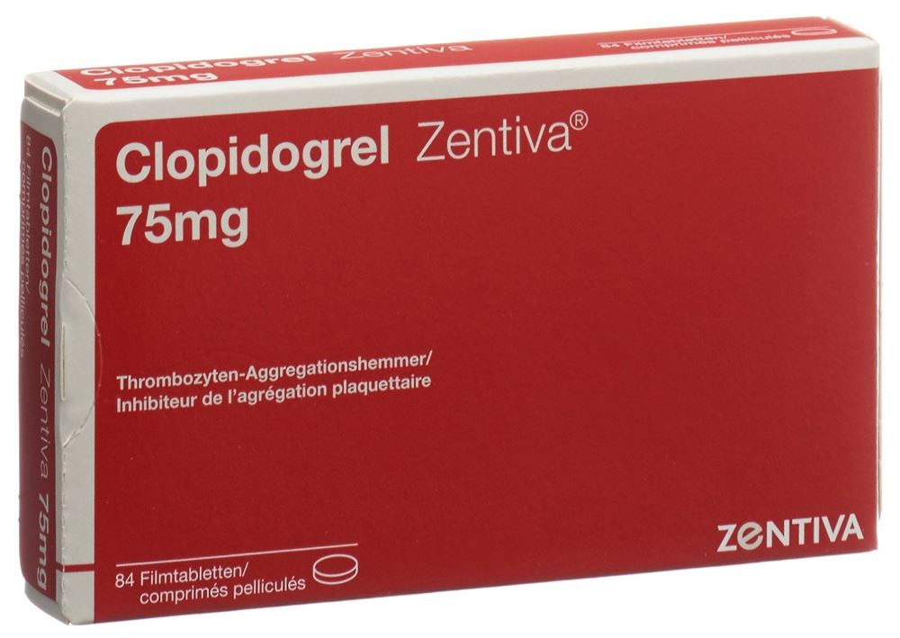 Clopidogrel Zentiva 75 mg, Filmtabletten