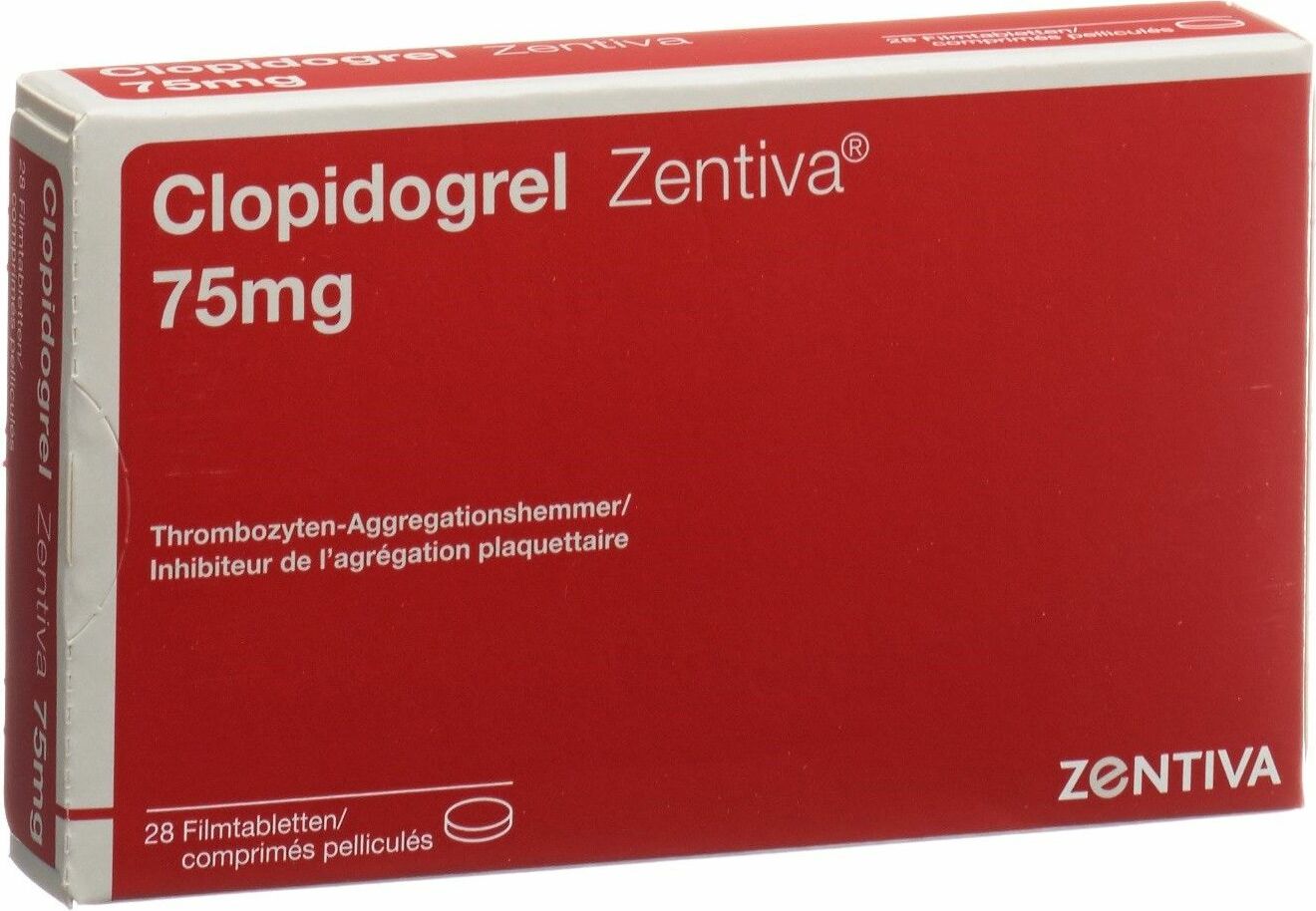 Clopidogrel Zentiva 300 mg, Filmtabletten