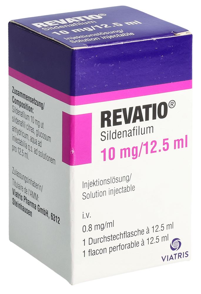 REVATIO sol inj 10 mg/12.5ml flac