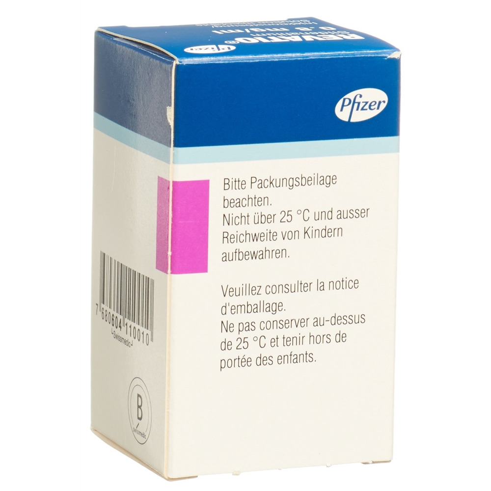 REVATIO sol inj 10 mg/12.5ml flac