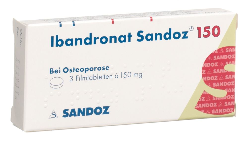 IBANDRONATE Sandoz cpr pell 150 mg 3 pce