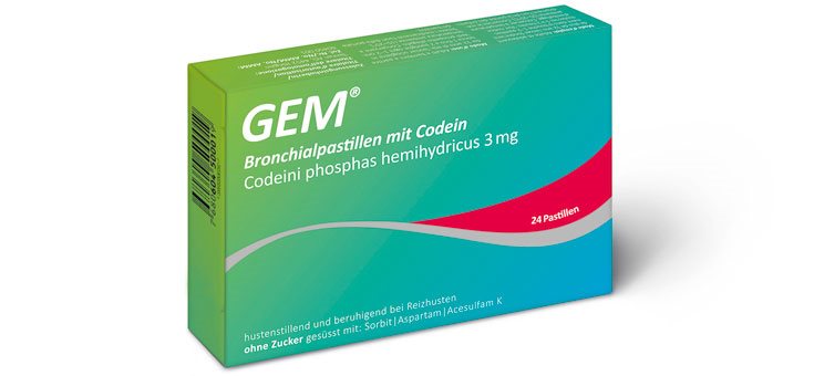 GEM pastilles bronches avec codéine 24 pce