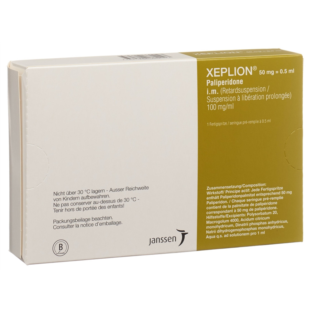 XEPLION susp inj 50 mg/0.5ml ser pré 0.5 ml
