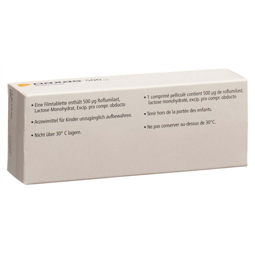 Daxas 500 ug, Filmtabletten