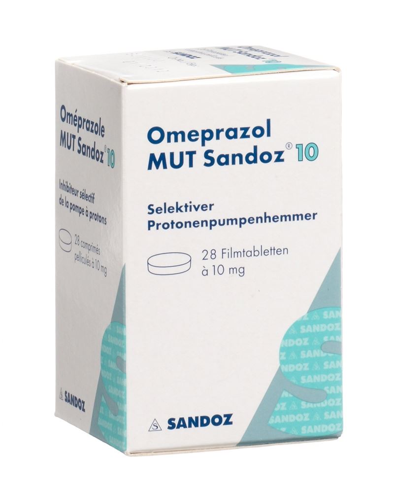 OMEPRAZOLE MUT Sandoz cpr pell 10 mg bte 28 pce