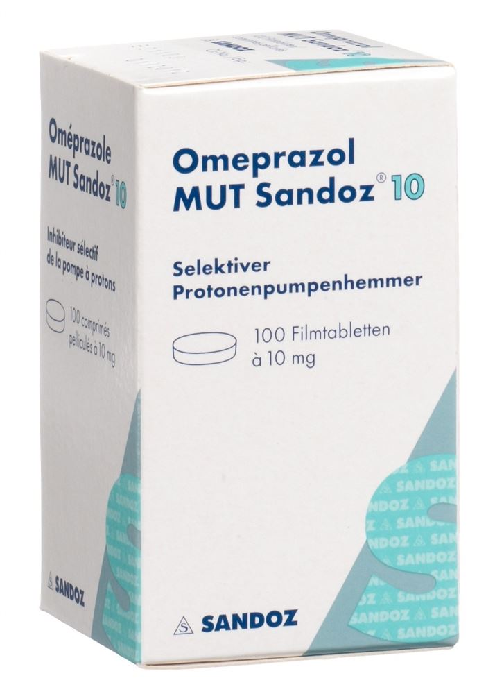 Omeprazol MUT Sandoz 10 mg, Filmtabletten