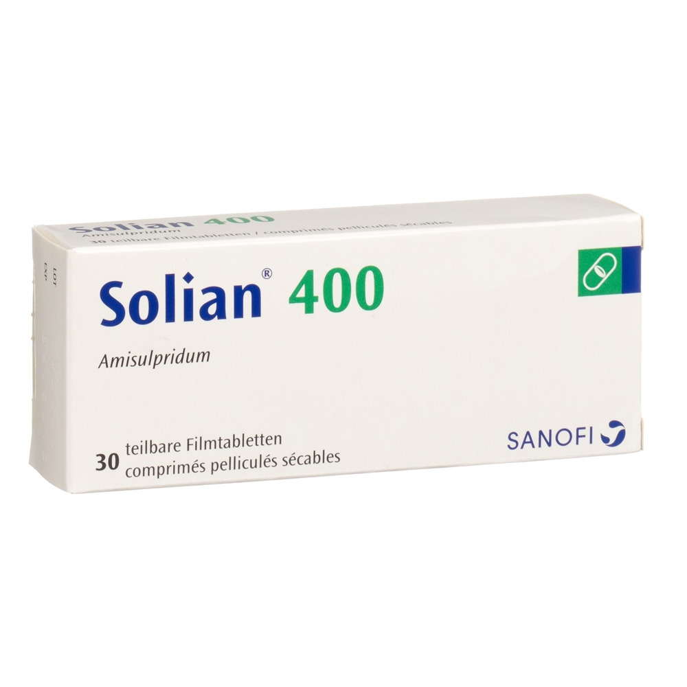 Solian 400 mg, comprimés pelliculés sécables