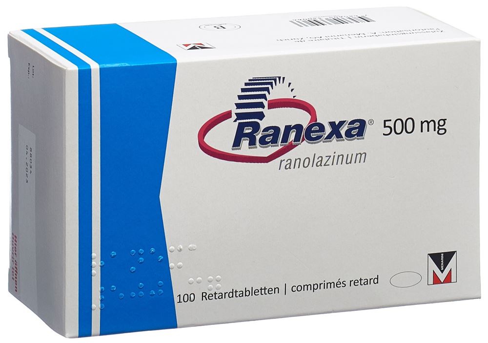 RANEXA cpr ret 500 mg 100 pce