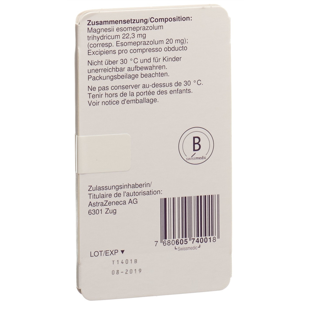 ESOMEP MUPS cpr 20 mg 14 pce