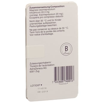 ESOMEP MUPS cpr 20 mg 14 pce