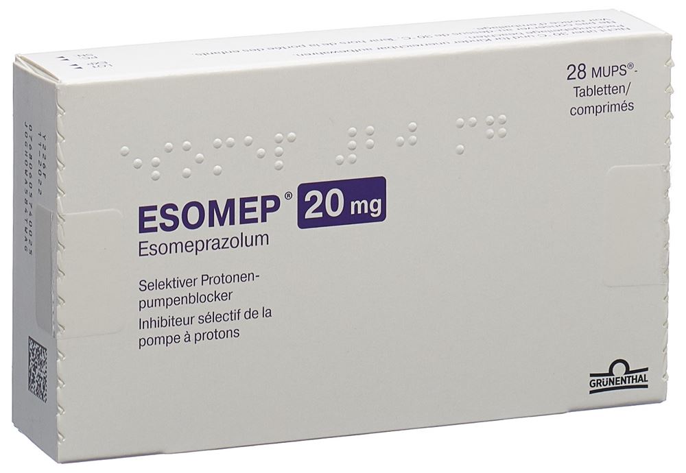 Esomep 20 mg, MUPS-Tabletten