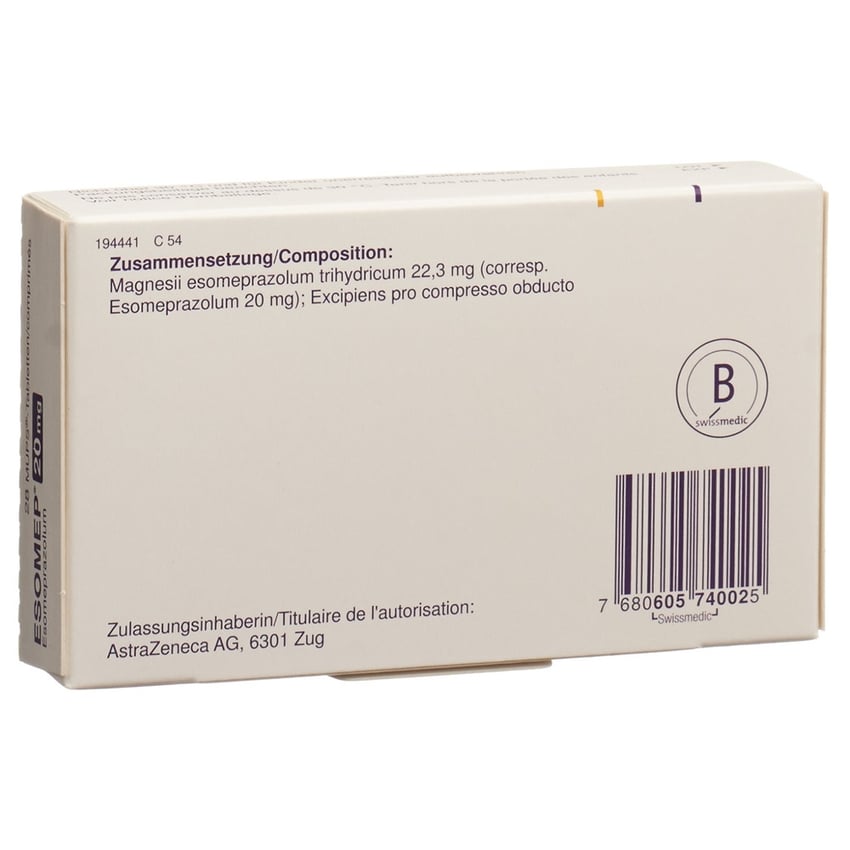 ESOMEP MUPS cpr 20 mg 28 pce