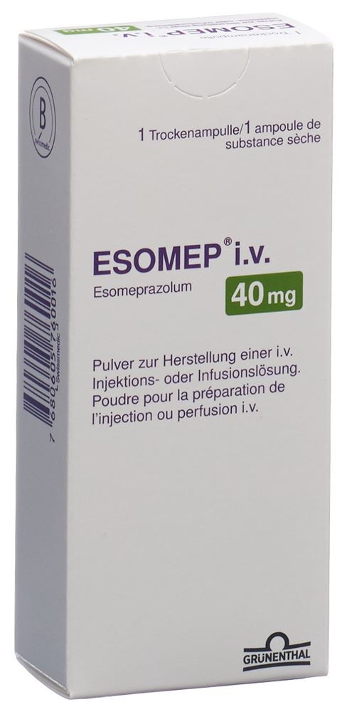 ESOMEP i.v. subst sèche 40 mg amp