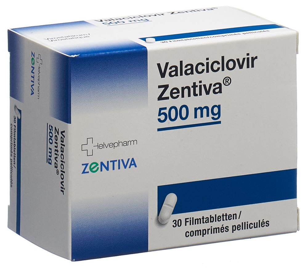 VALACICLOVIR Zentiva cpr pell 500 mg 30 pce