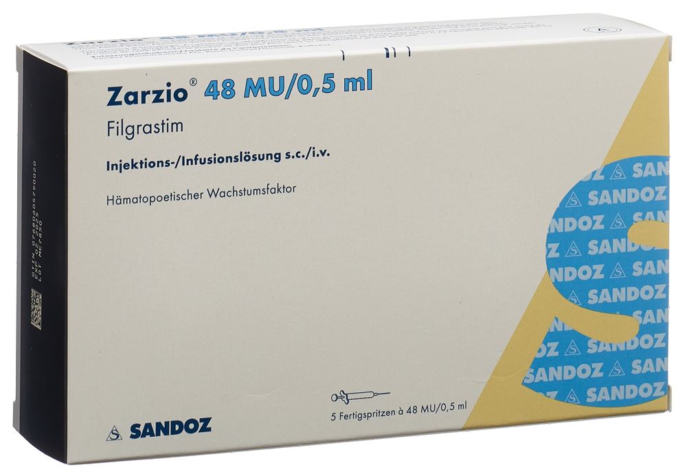ZARZIO sol inj 48 mio U/0.5ml ser pré 5 pce