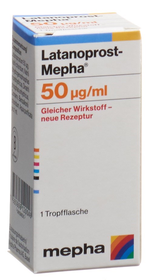 LATANOPROST Mepha gtt opht 50 mcg/ml fl 2.5 ml