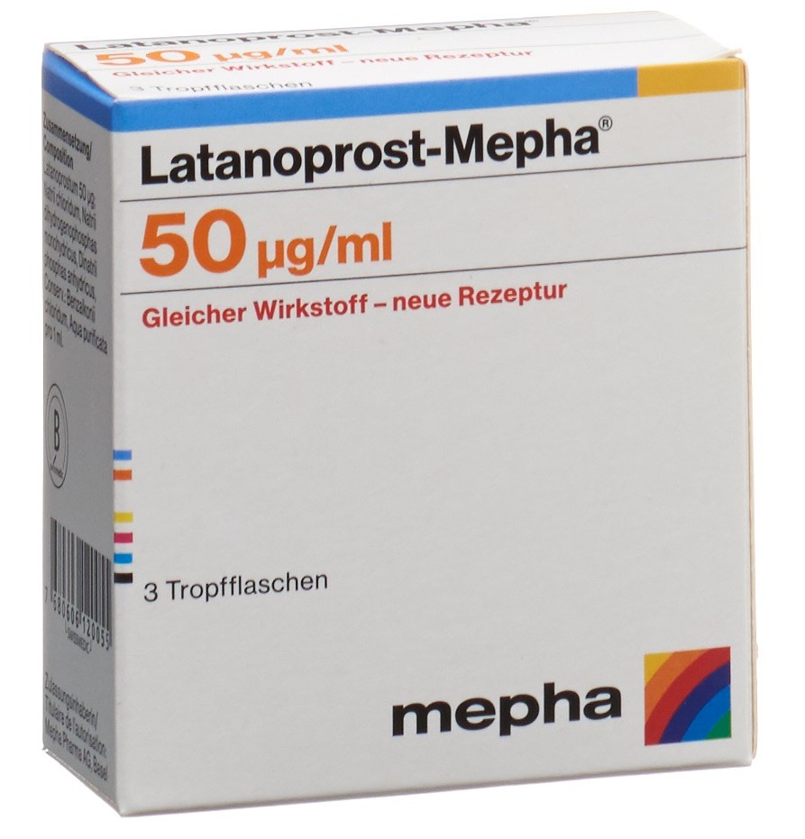 LATANOPROST Mepha gtt opht 50 mcg/ml 3 fl 2.5 ml